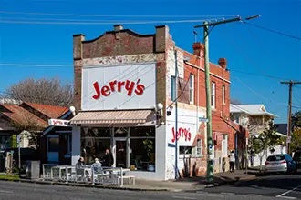 a historic milkbar and cafe in elwood