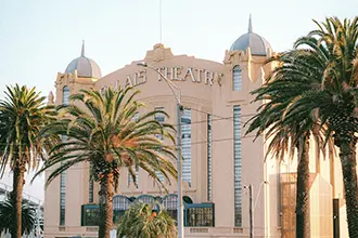 a photo of the historical palais theatre in st kilda