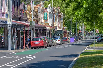 a leafy street in carlton