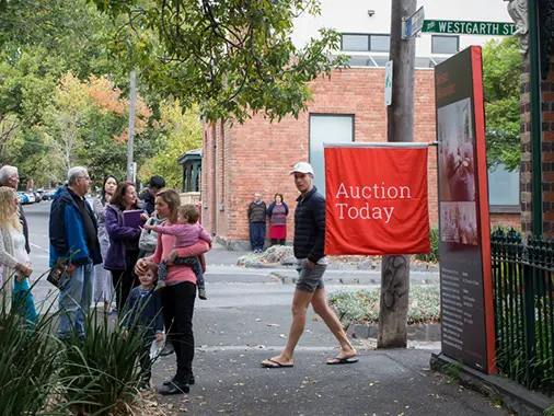 a property auction in fitzroy
