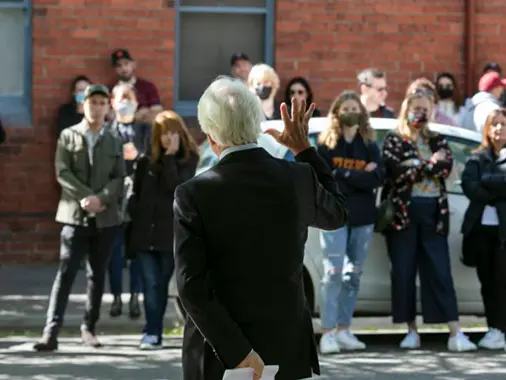 a property auction in port melbourne