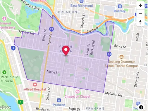 Interactive map preview