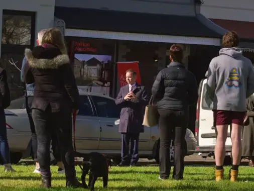 a property auction in carlton north