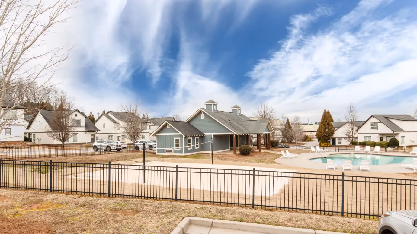 sand volleyball and pool