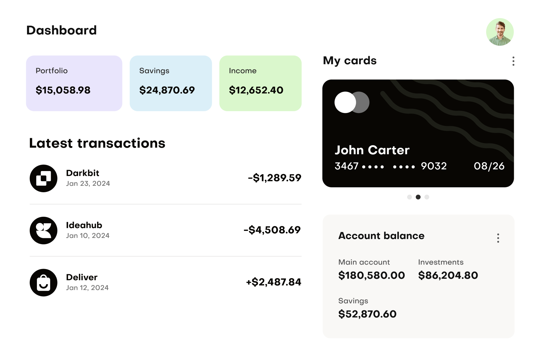 Dashboard Image - Peaceful X Webflow Template