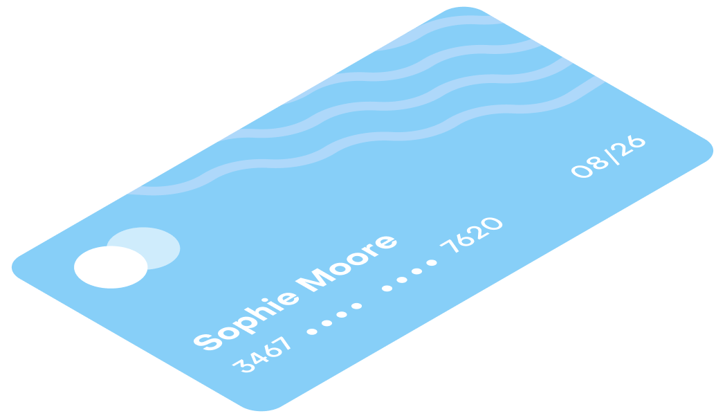 Sophie Moore Credit Card Image - Peaceful X Webflow Template