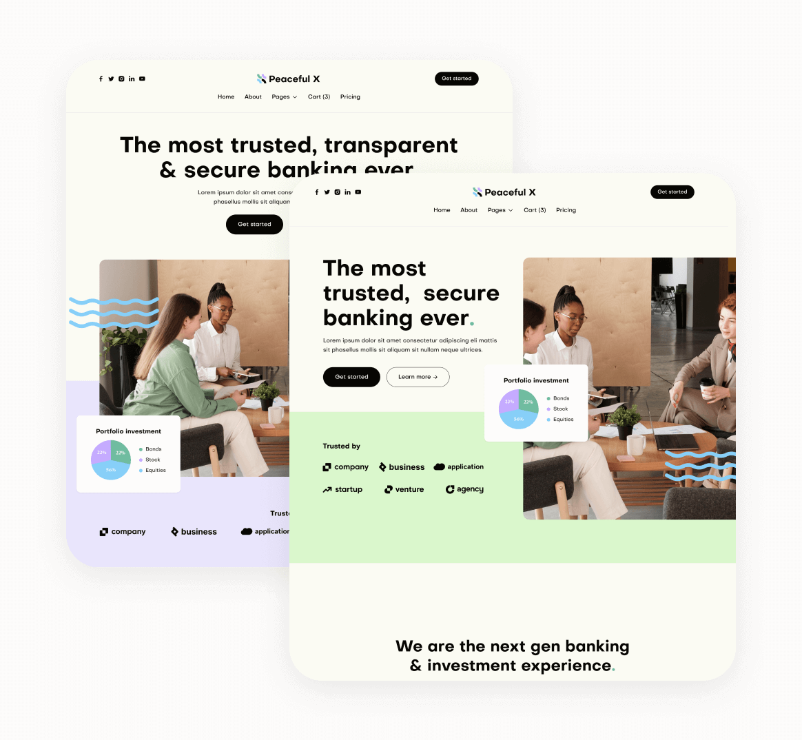Peaceful X - More Than 22 Pages Multi Purpose Startup Webflow Template