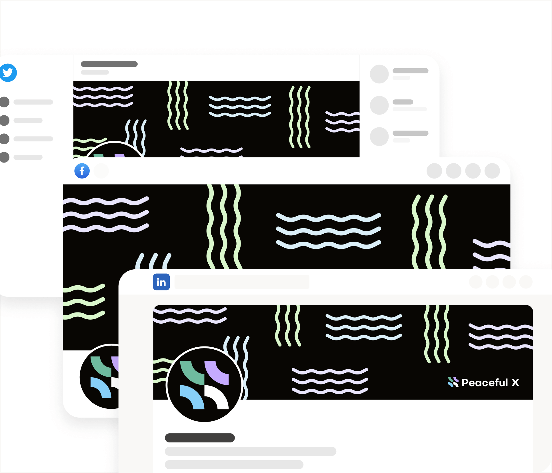 Peaceful X - Social Media Assets Page Multi Purpose Startup Webflow Template