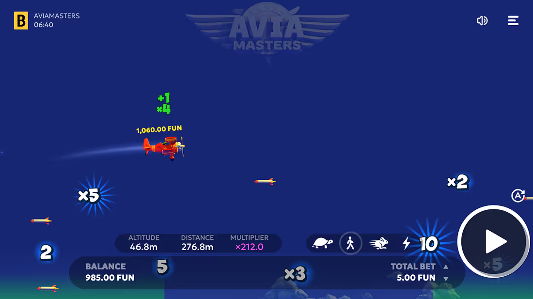 Aviamasters BGaming Desktop Screenshot