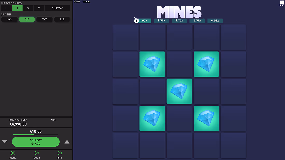 Mines Dare2Win Screenshot