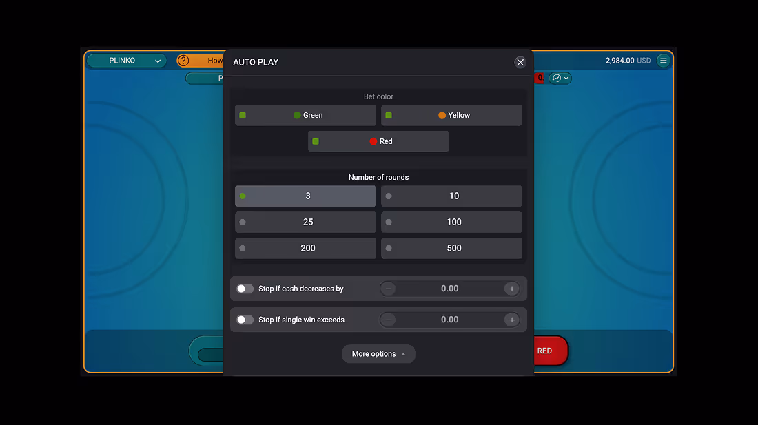 Plinko Spribe Desktop Screenshot