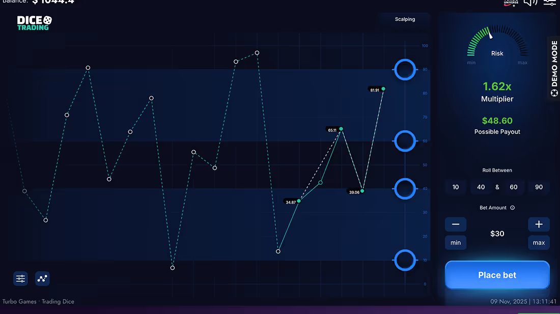 Trading Dice Turbo Games Screenshot