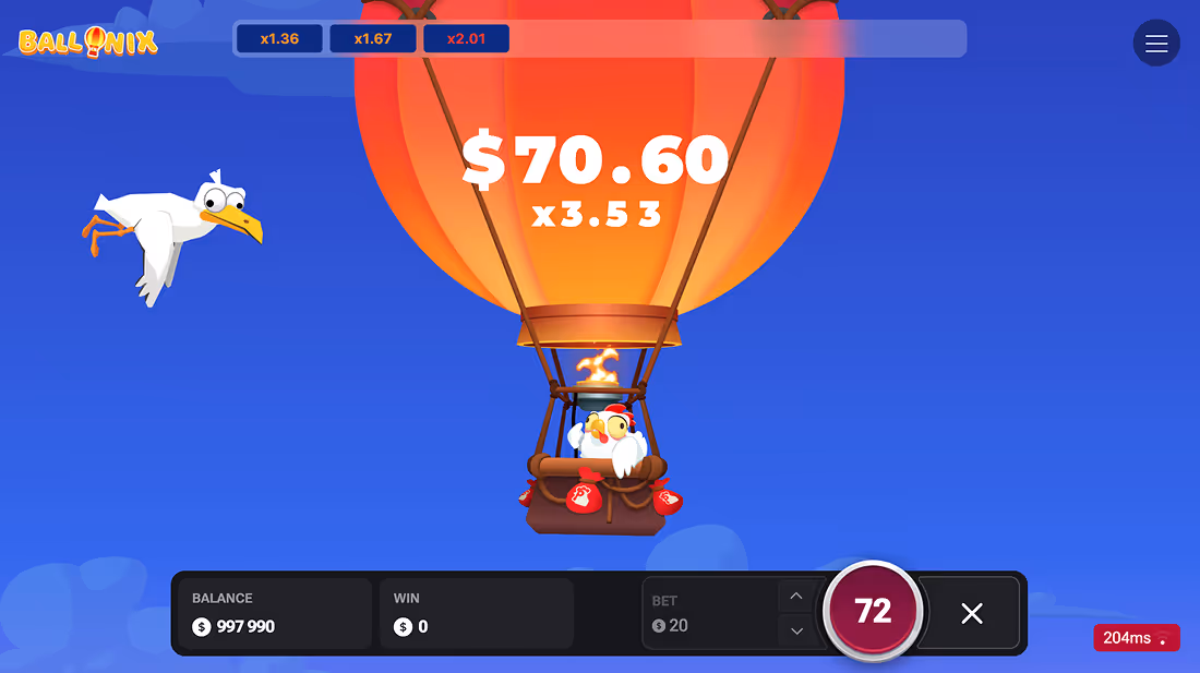 BalloniX InOut Games Screenshot