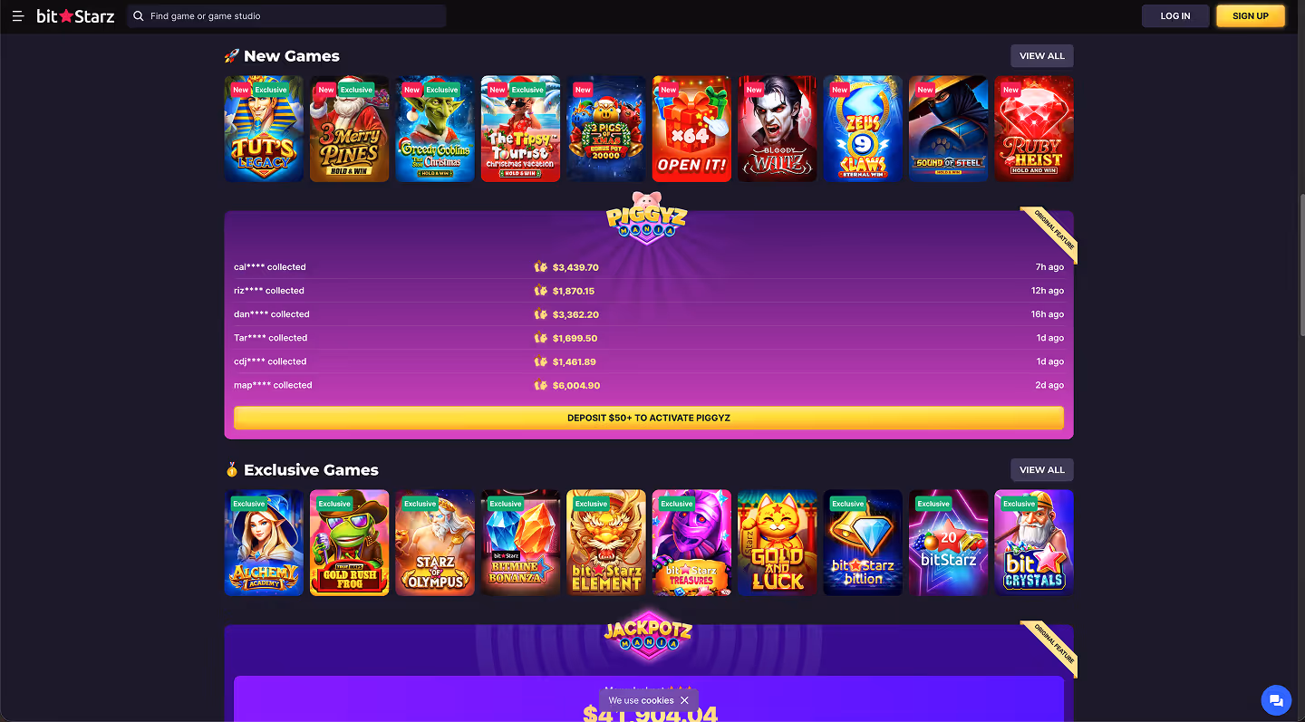 BitStarz Casino Screenshot Lobby 2