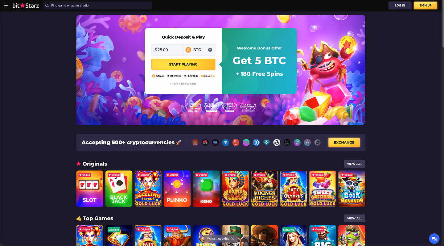 BitStarz Casino Screenshot Lobby