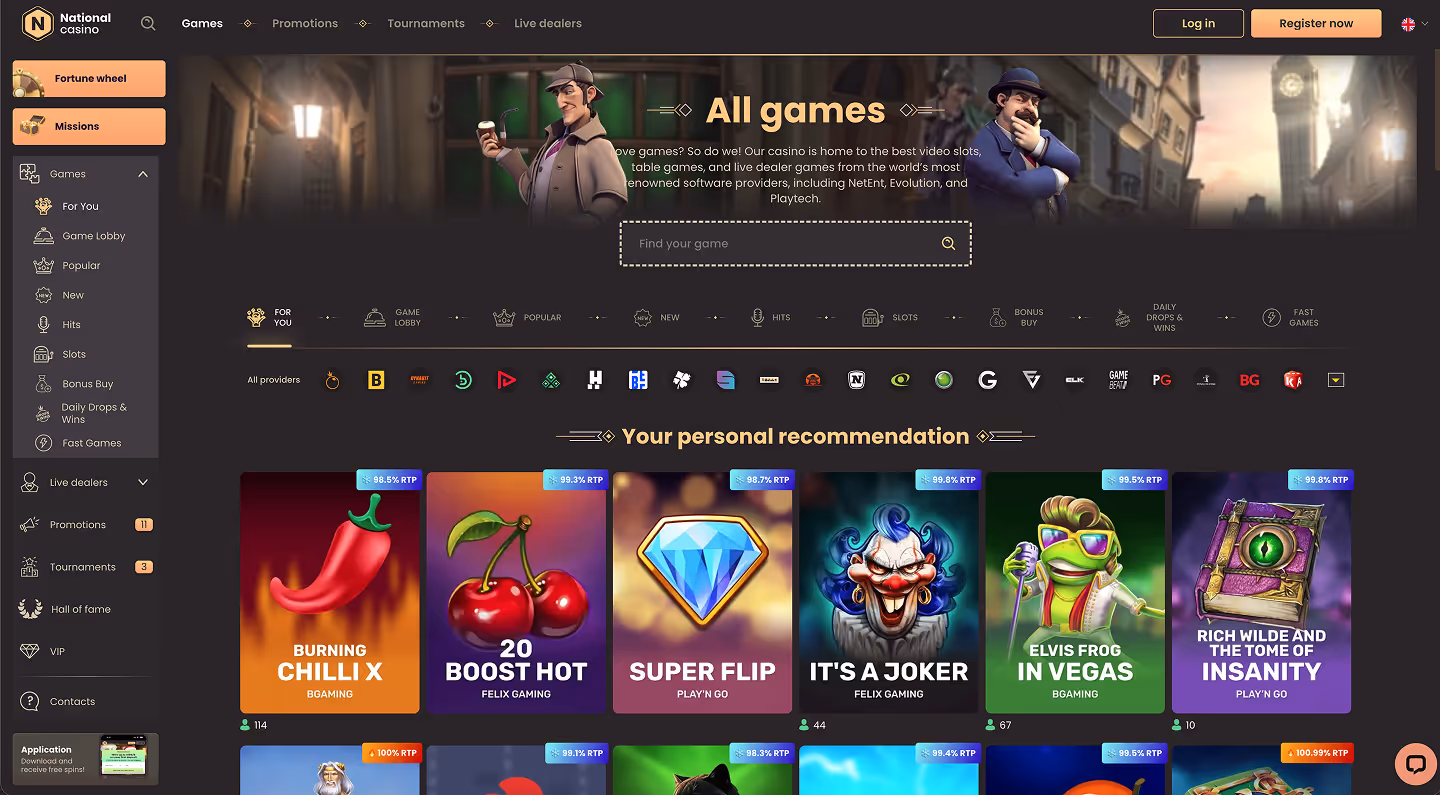 National Casino Screenshot Slots