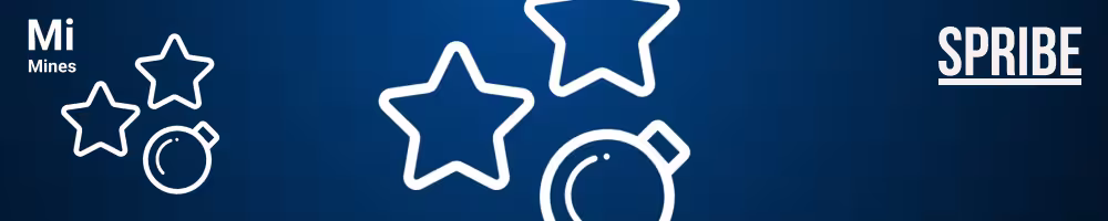 A banner featuring the logo and game icons for Mines by Spribe