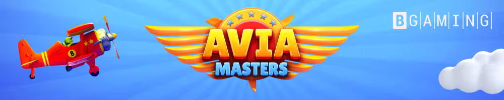 A promotional banner for casino game Aviamasters by BGaming
