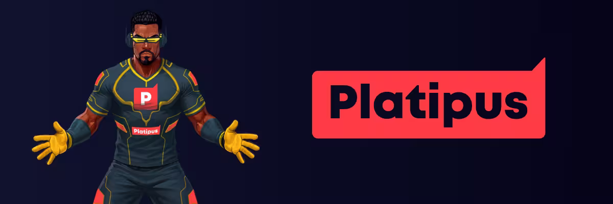 Platipus brand banner with brand logo and Penalty Boost character