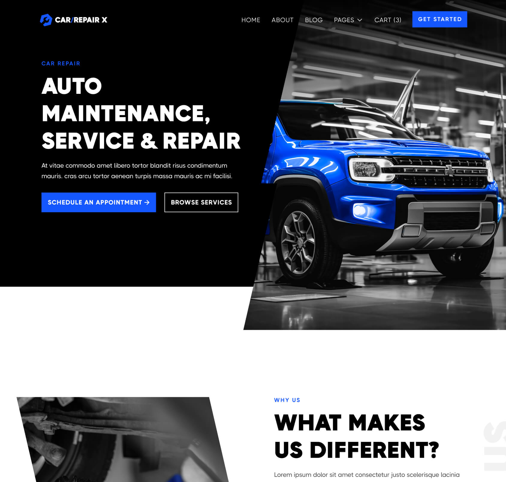 CarRepair X - Home V3 Page - Automotive Webflow Template