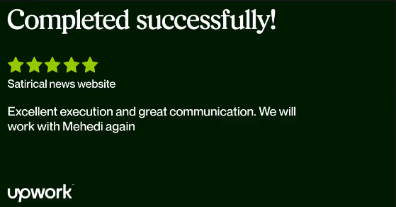 Satirical news website in webflow