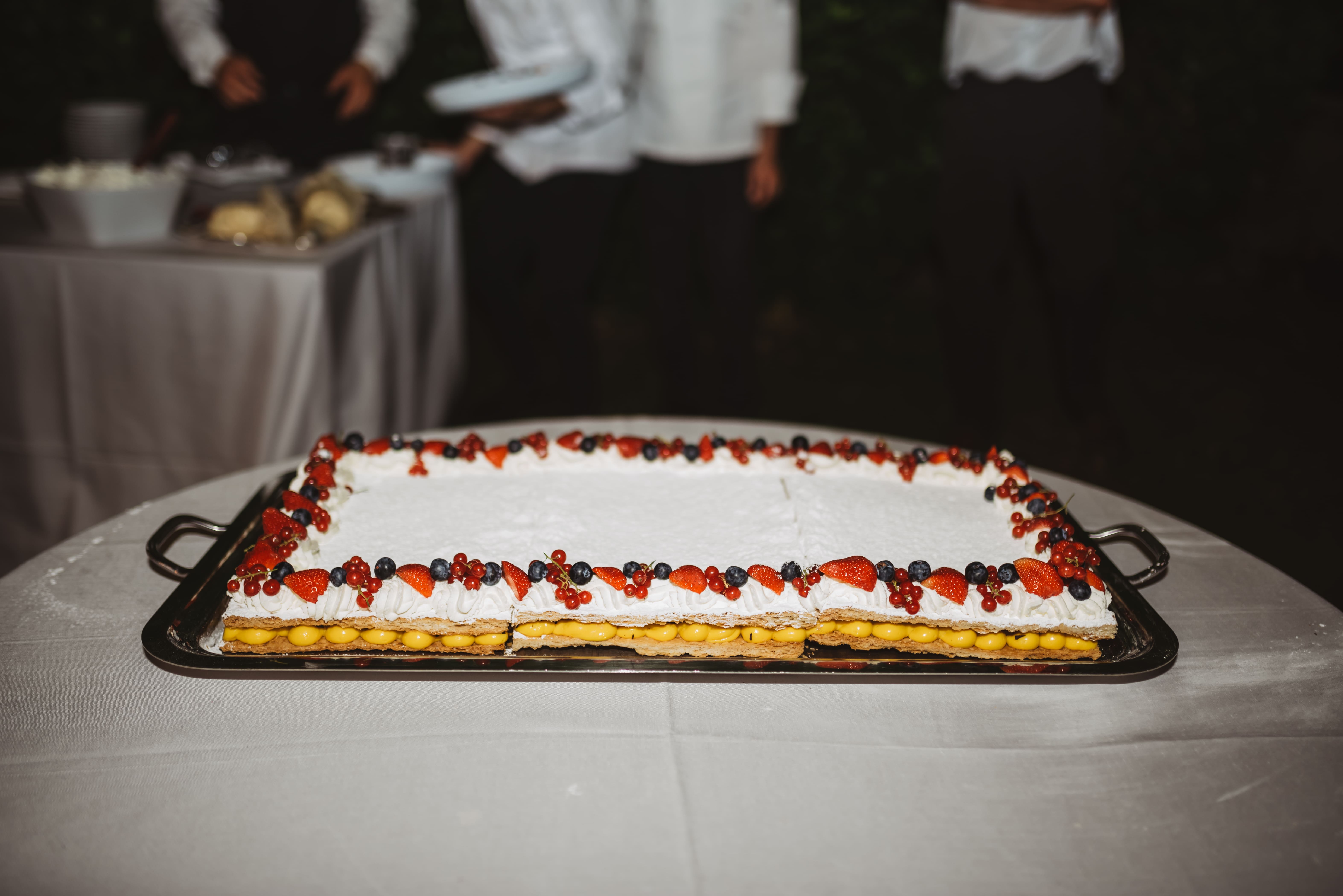 Destination Wedding Italy Wedding Cake Millefoglie