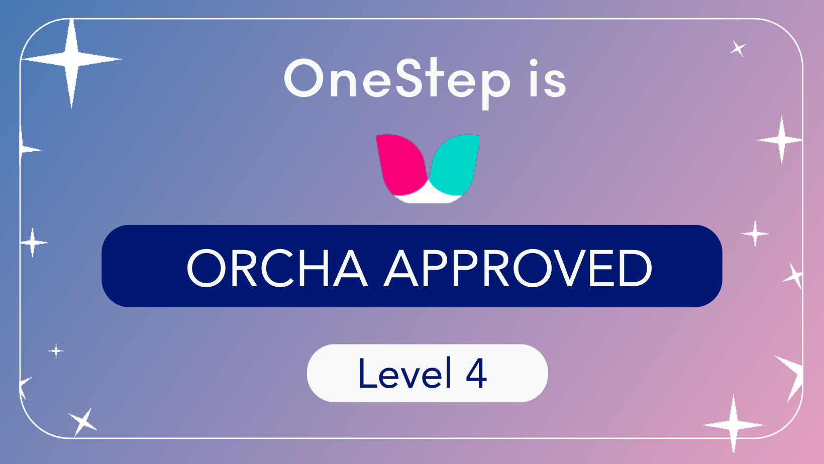 OneStep is proud to announce the recent achievement of passing ORCHA’s rigorous assessment protocols, indicating the OneStep app is among apps of the highest standards!