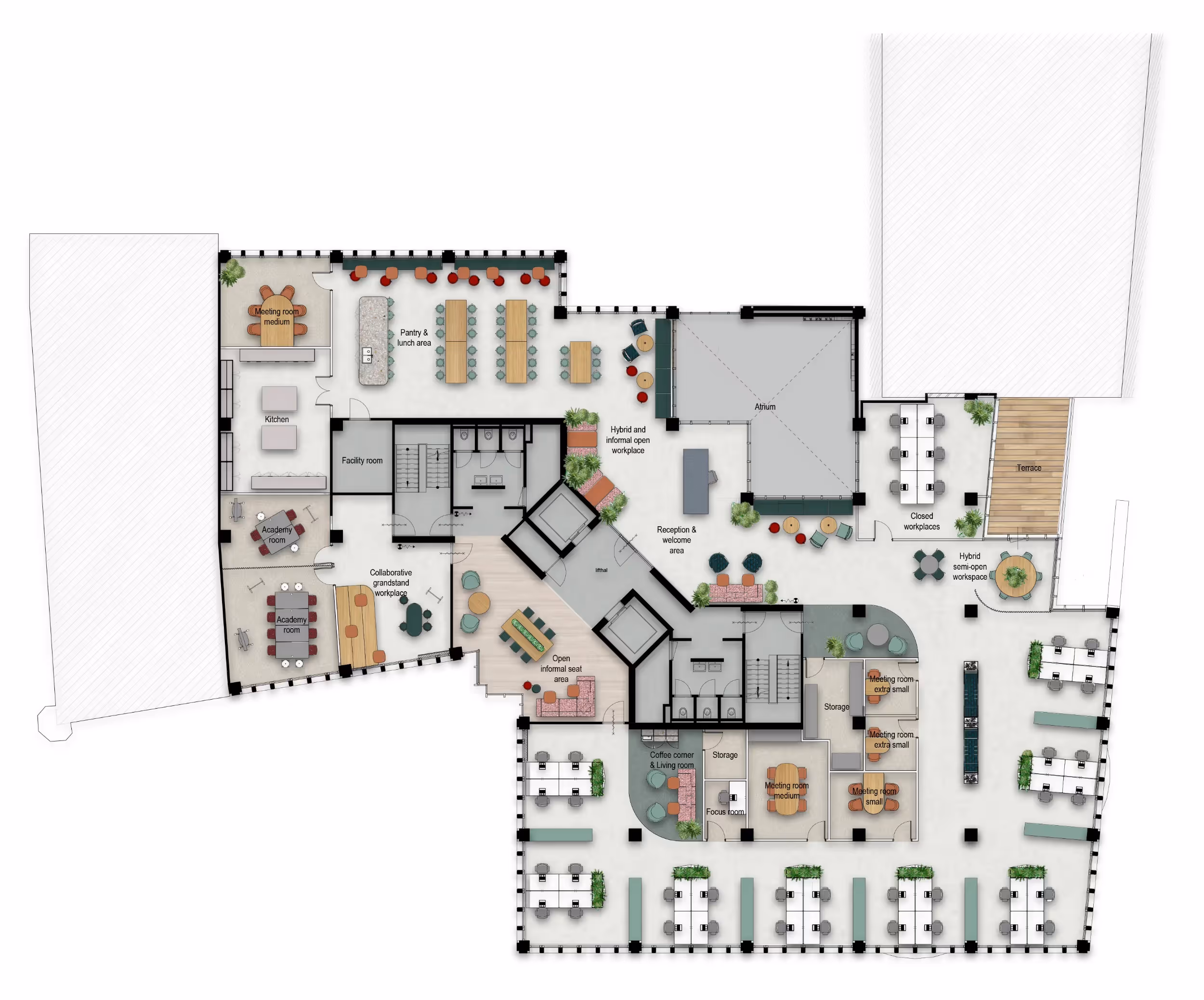 FOURTH FLOOR OFFICE AREA