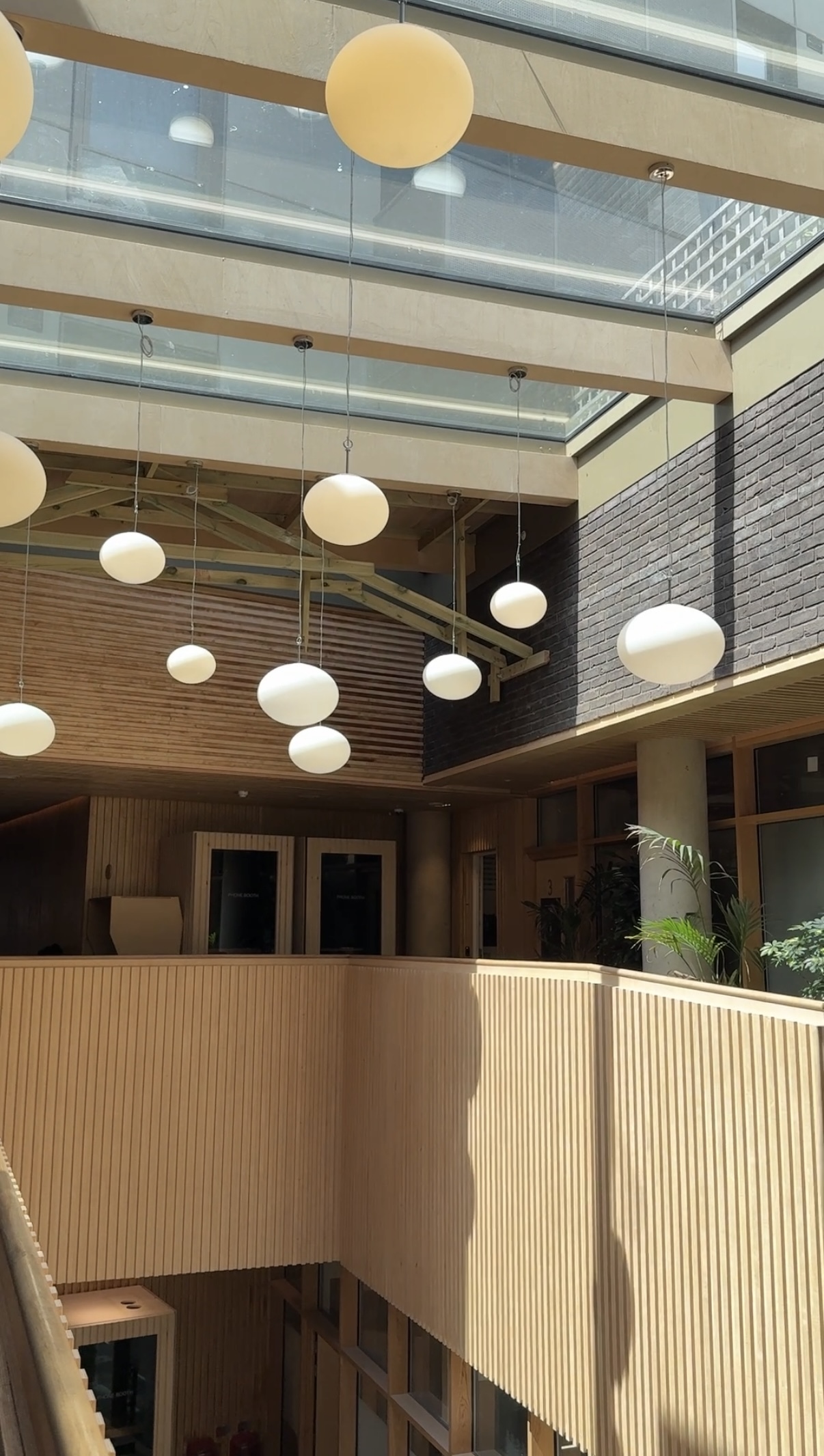 balcony with lots of lights