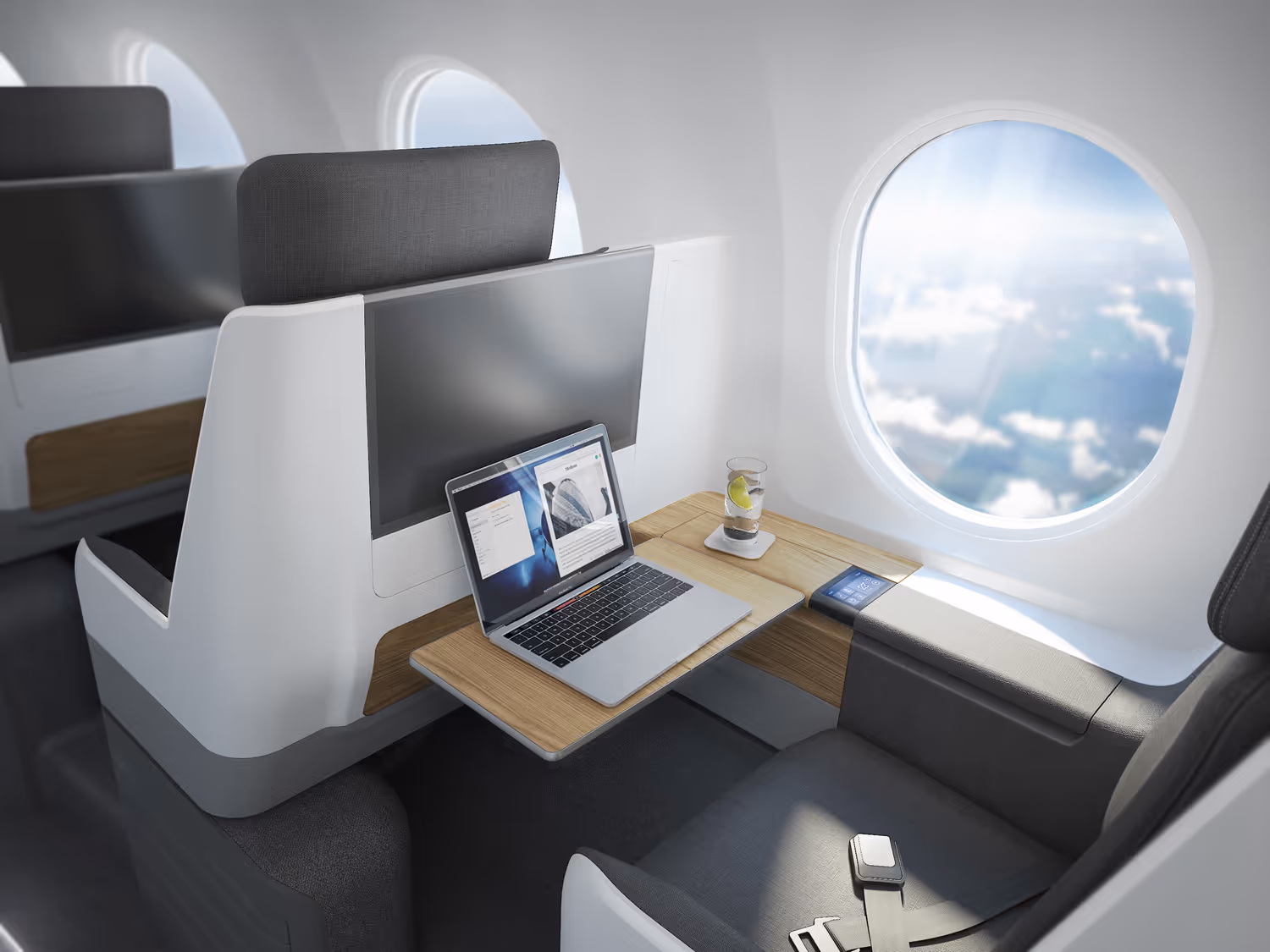 Business Class interior of Boom Supersonic Overture