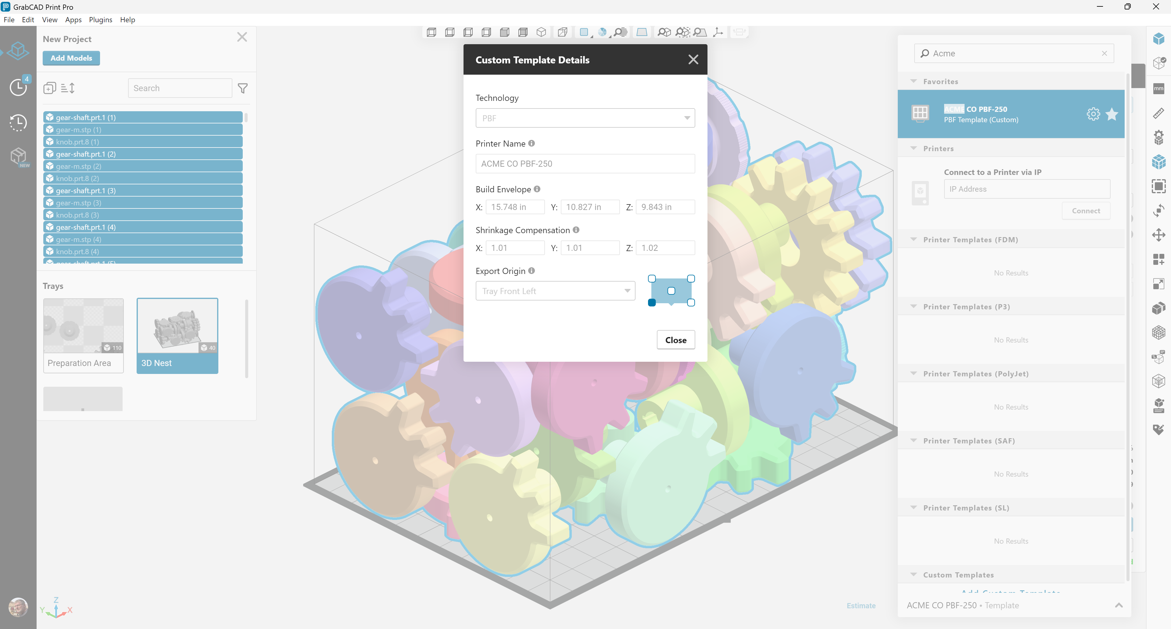 GrabCAD Pro Software Manufacturing Templates Features