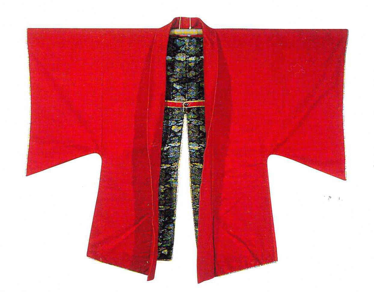 Kimono traditionnel japonais JINBAORI. Héritage de l'histoire de la famille Fukao, le Rouge Levant est dans le sang.