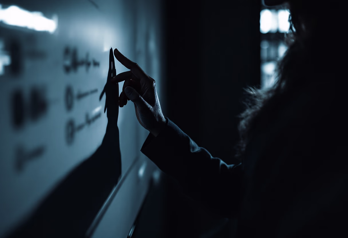 image of teacher using a smartboard (for a edtech)