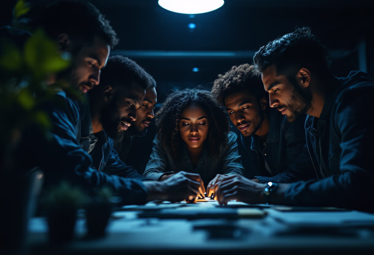image of diverse group collaboration (for a hr tech)