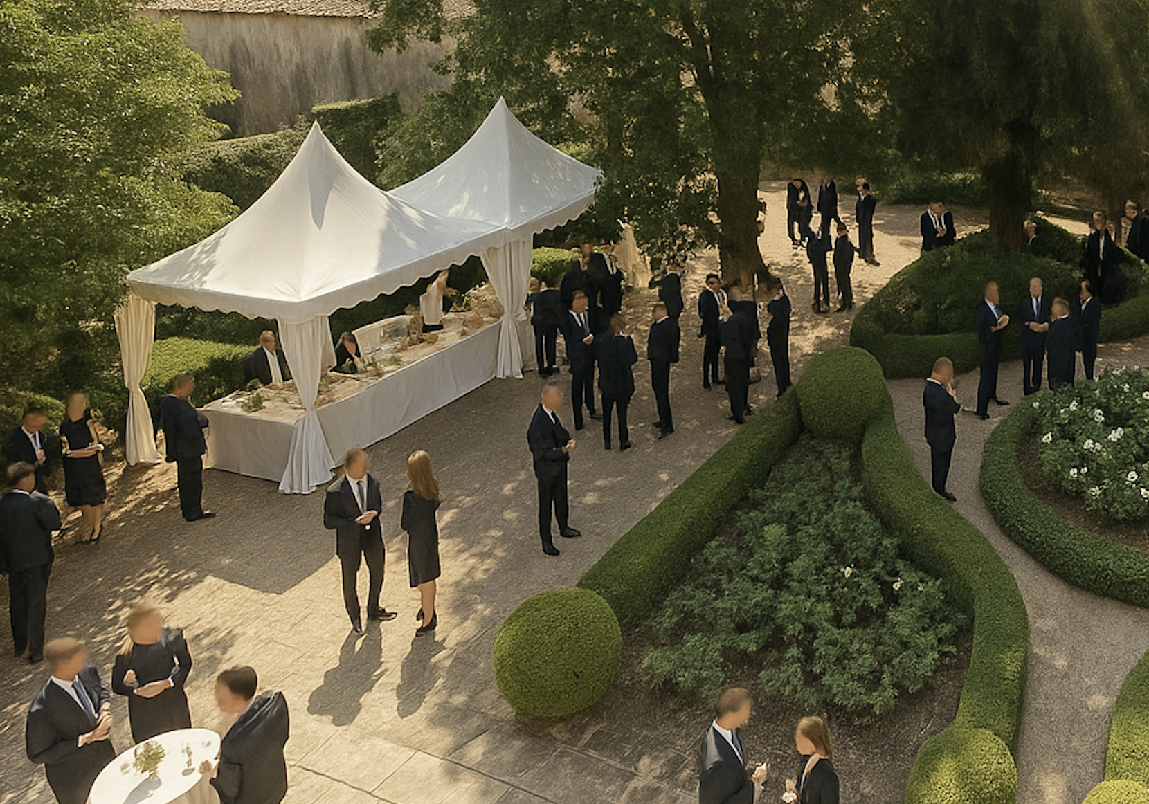 [background image] image of temple gardens (for a hindu temple)