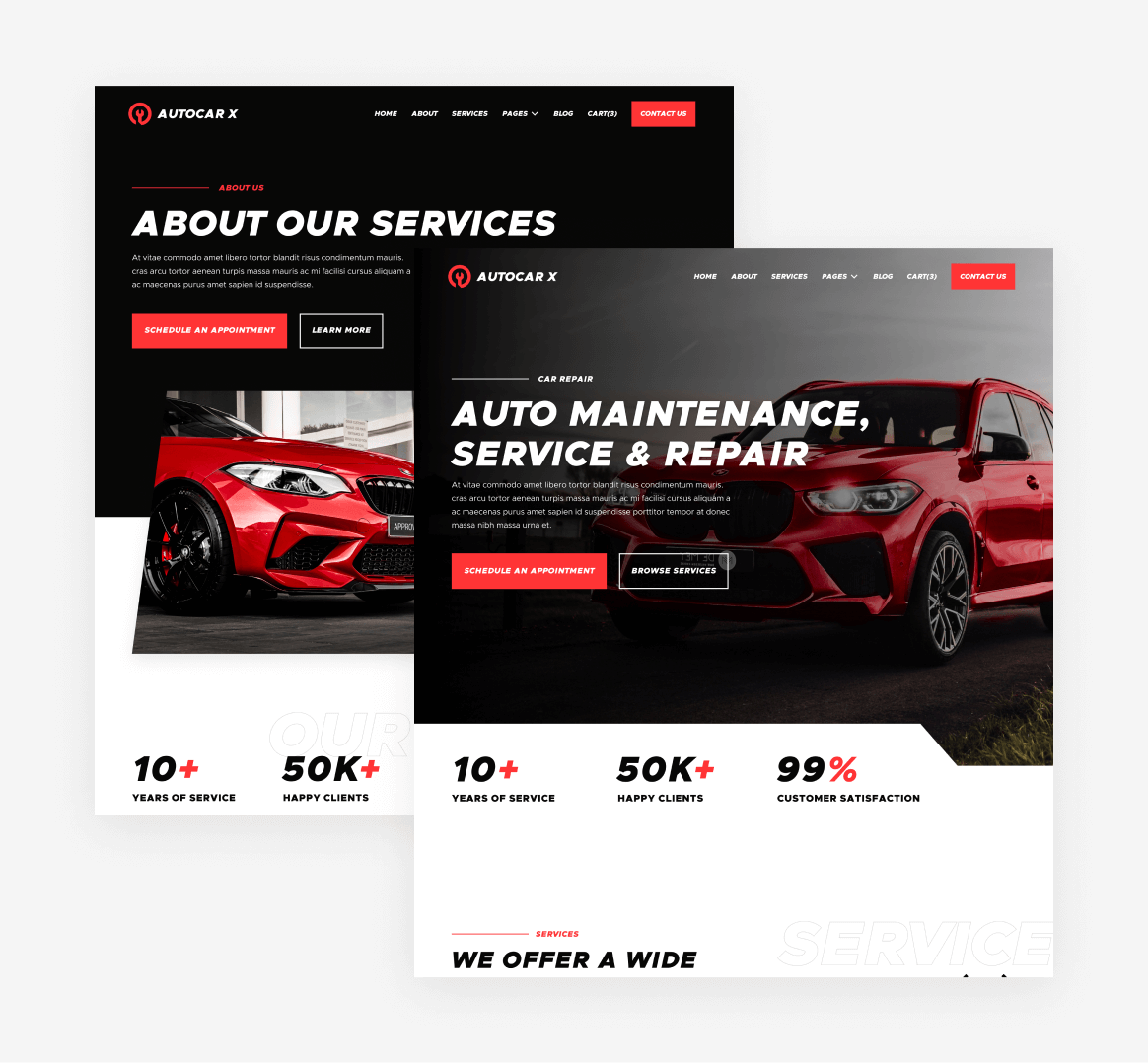 Autocar - 12 Pages Included - Automotive Webflow Template