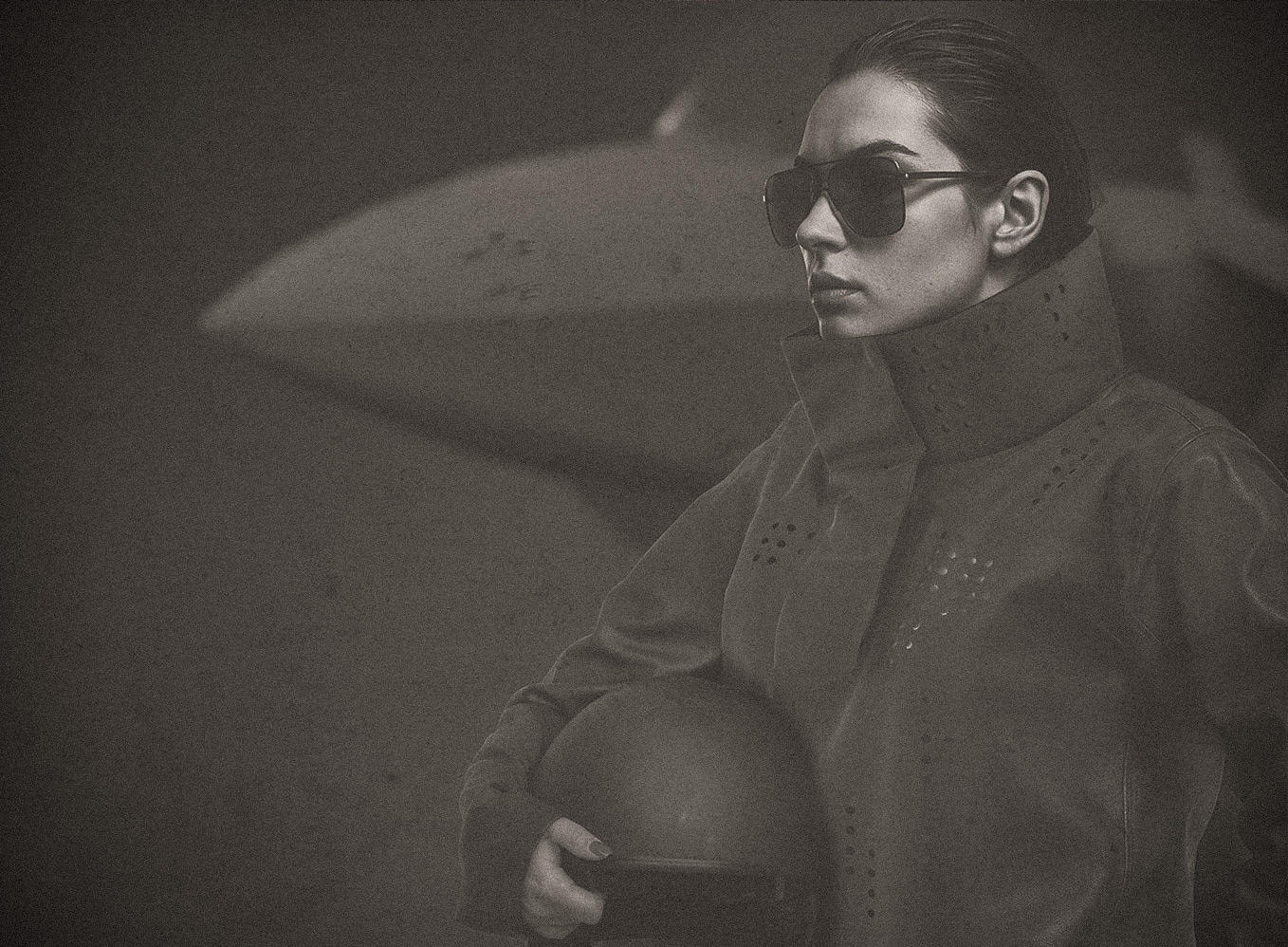 Futuristic fashion portrait — product concept visualization by TOMA Studio