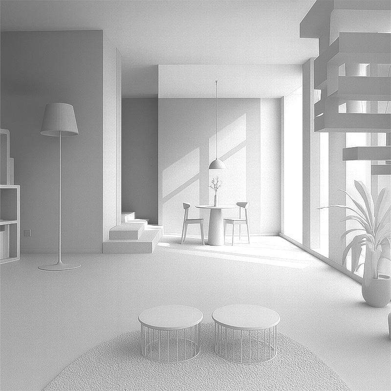 Interior Renderings - Large Space (60-120 m²)