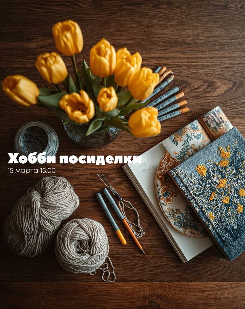 Хобби посиделки "Совместные доделки". Мероприятие переносится на 5 апреля!