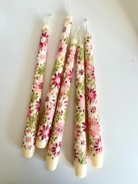 Роспись свечей акрилом