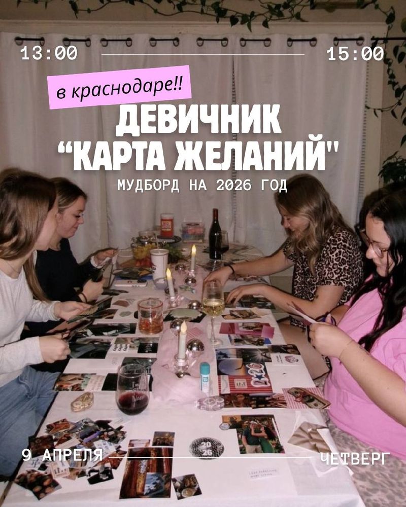 Девичник "карта желаний"