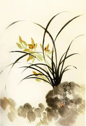 Живопись У-Син. Дикая орхидея