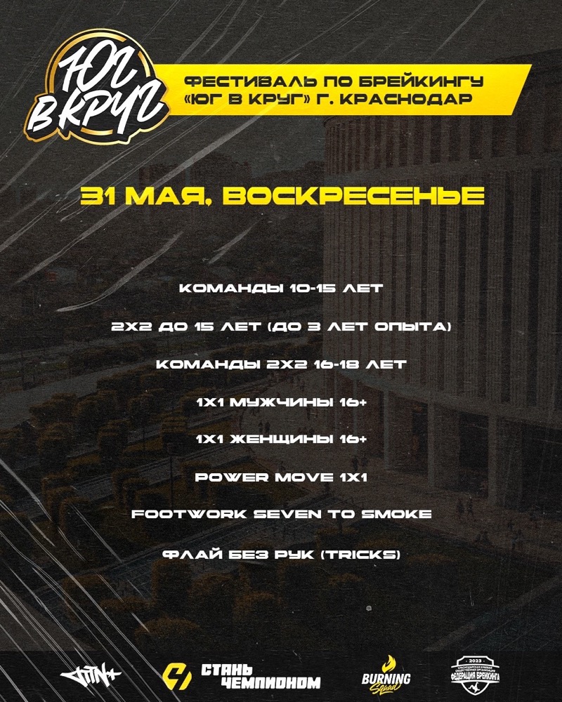 Фестиваль брейкинга «Юг в круг»