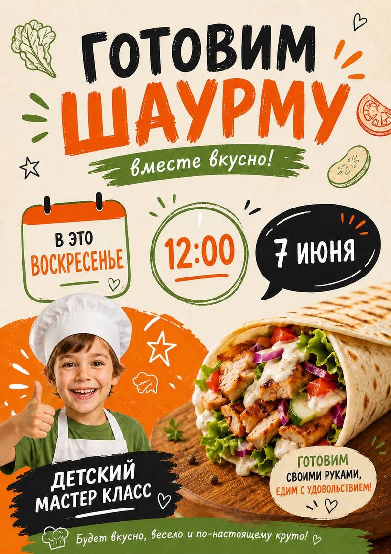 Детский Кулинарный Мастер-Класс