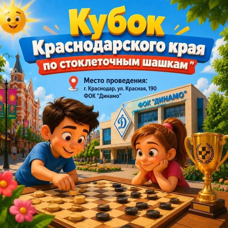 Кубок краснодарского края по стоклеточным шашкам