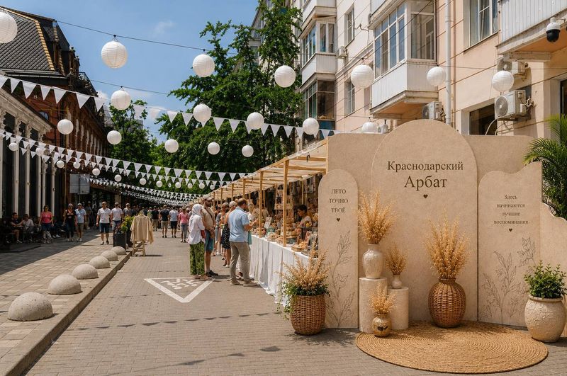 Бохо-ярмарка в самом центре Краснодара