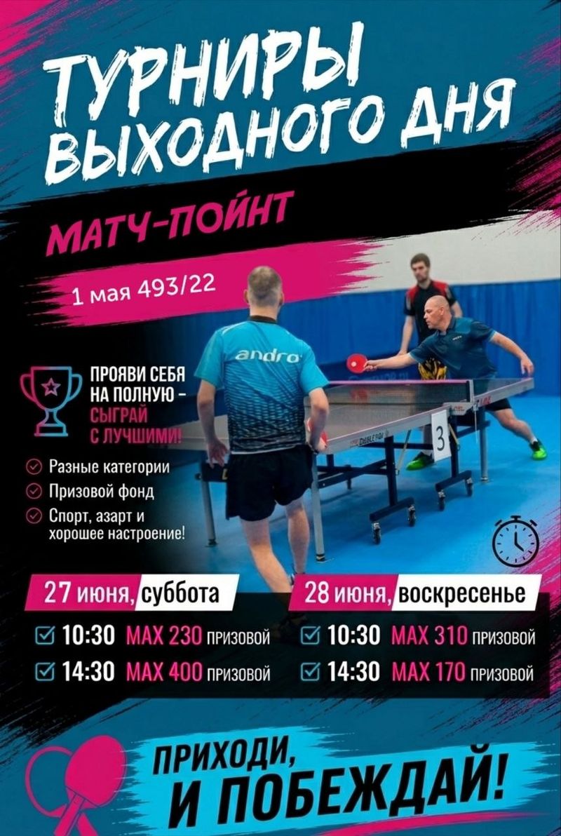 Турниры по настольному теннису