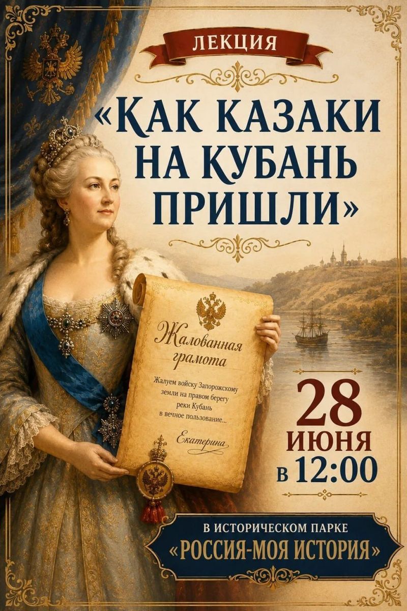 Лекция "Как казаки на Кубань пришли"