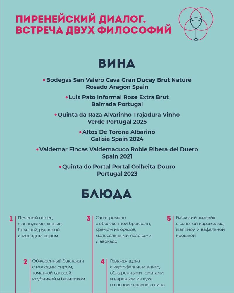 Гастрономический вечер: Испания и Португалия
