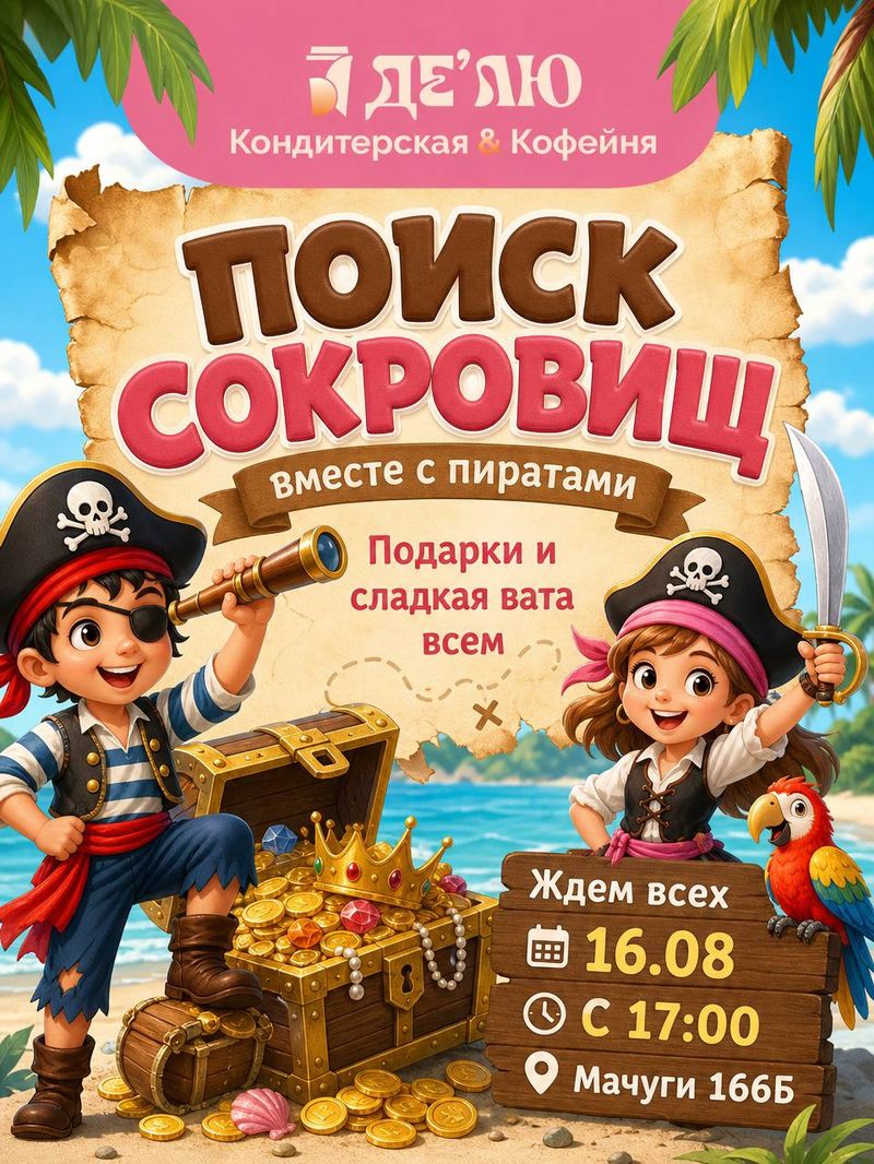 Пиратский квест-поиск в "СКАЗКА ГРАД"